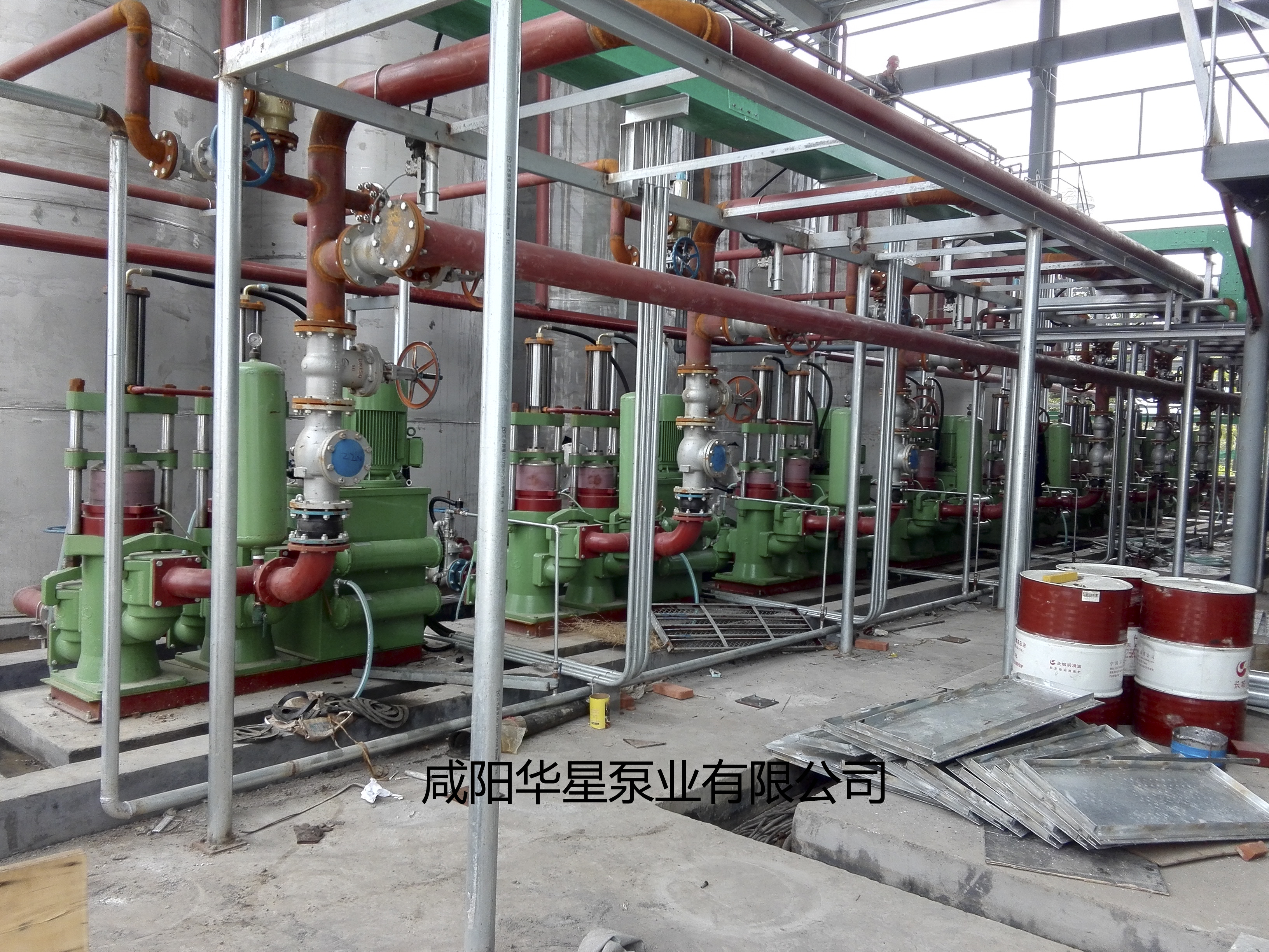 陶瓷柱塞泵配壓濾機現(xiàn)場管道連接圖